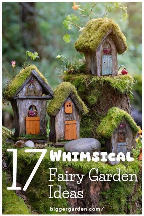 Uncover the secrets to crafting a fairy garden that enchants and delights with our 17 creative ideas. Click to explore the magical possibilities and follow us for more gardening tips and inspiration. Fairy House For Garden, Woodland Fairy Garden Ideas, Flowers For Fairy Garden, Garden Fairy Houses Diy, Fall Fairy Garden Ideas, How To Make A Fairy Garden, Fairy Garden Houses Homemade, Fairy Garden Houses Diy, Fairy Terrarium Ideas