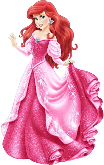 Ariel in a new sparkling pink dress Disney Princess Pink Dress, Prenses Merida, Princess Pink Dress, Ariel Pink Dress, Princesa Ariel Disney, Ariel Disney, All Disney Princesses, Images Disney, Disney Princess Birthday