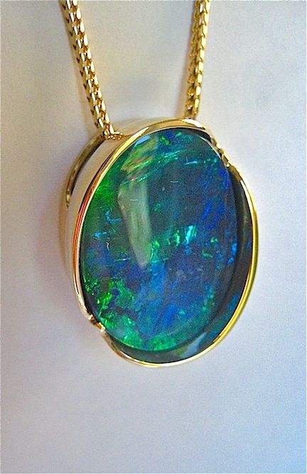 18.02 carat lightning ridge black opal pendant.  Pendant can be worn in 4 orientations to show different colors in the opal.  Glenn Dizon Designs on Fb. Opal Jewelry Necklace, Stone Jewellery Designs, Opal Art, Opal Jewellery, Black Opal Pendant, Lightning Ridge Black Opal, Ammolite Jewelry, Raw Gemstone Jewelry, Gift Suggestions