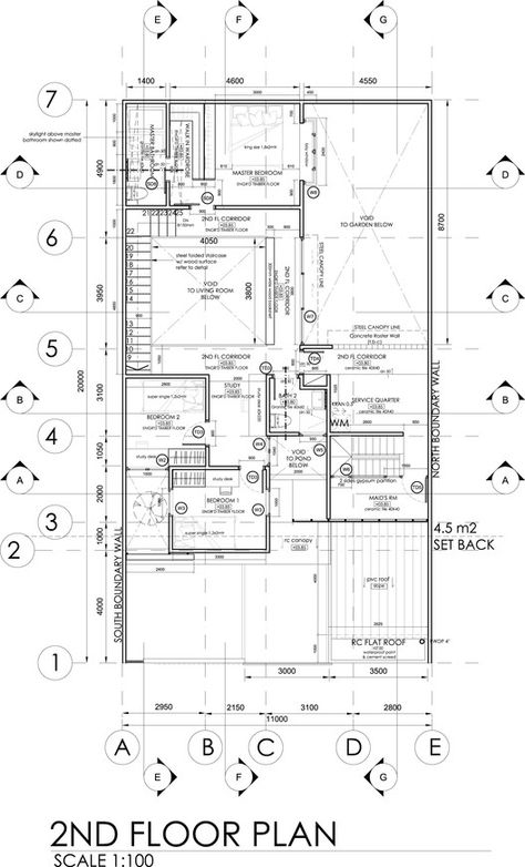 Gallery of AT 3/56 house / e.Re studio - 22 Second Floor Plan, B And D, Architecture Concept Diagram, Floor Plan Drawing, Documents Design, Concept Diagram, Plan Drawing, Construction Drawings, Detailed Plans