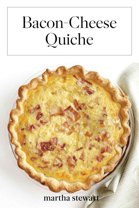 Quish Recipes, Bacon Quiche Recipe, Bacon And Cheese Quiche, Breakfast Quiche Recipes, Bacon Quiche, Quiche Recipes Easy, Bacon And Cheese, Cheese Quiche, Breakfast Quiche