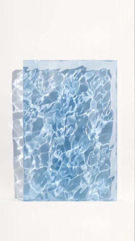 Water Sculpture, Acrylic Sculpture, Contemporary Abstract Art, Blue Water, The Pool, Textures Patterns, Blue Ocean, Installation Art, Surrealism