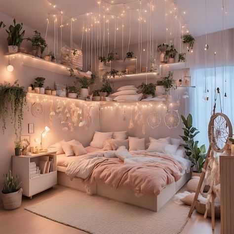 Discover inspiring cozy and luxurious bedroom ideas tailored for teen girls. From stylish decor tips to practical design solutions. Cheap Bed Ideas, Simplistic Bedroom, Bedroom Ideas For Small Rooms Cozy, Dream Bedroom Inspiration, Aesthetic Bedroom Ideas, Bedroom Decor Cozy, Room Redesign, Redecorate Bedroom, Cozy Room Decor