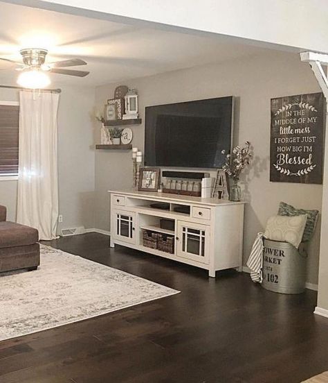 Farmhouse Decor Living Room, Living Room Remodel, Design Del Prodotto, Room Remodeling, Living Room Makeover, New Living Room, Stand Design, Farmhouse Living, Decor Rustic