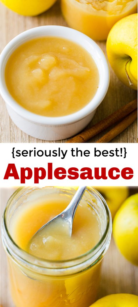 How To Make And Can Applesauce, Homemade Applesauce For Baby, Applesauce For Babies, Homage Applesauce, Canning Applesauce Recipe, Apple Recipes To Freeze, Canned Apple Recipes, Amish Applesauce, Frozen Applesauce