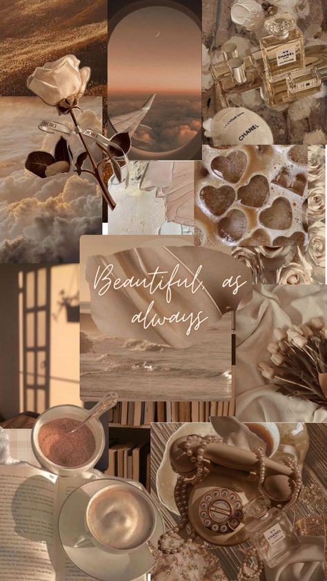 Ipad Lock Screen Wallpaper Aesthetic, Brown Wallpaper Iphone, Aesthetic Beige Wallpaper, Cute Images For Wallpaper, Iphone Wallpaper Classy, Flower Wallpapers, Pretty Phone Wallpaper, Collage Background, Cute Simple Wallpapers