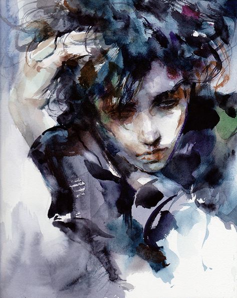 Blue Spring on Behance Sosua, Arte Peculiar, Portraiture Drawing, Art Watercolor Painting, Portrait Paintings, Wow Art, Art And Illustration, Ethereal Art, Sketchbook Art Inspiration