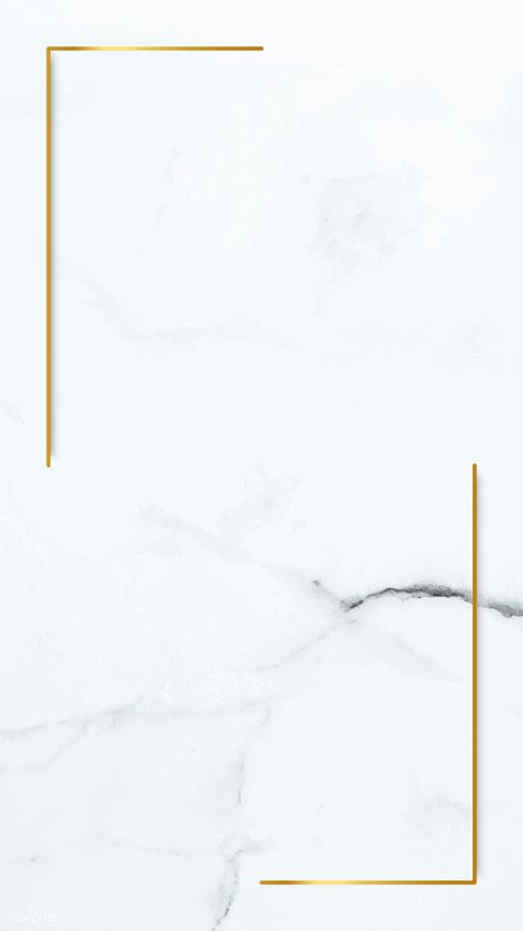 Rectangle gold frame on white marble mobile phone wallpaper vector | premium image by rawpixel.com / Te Wallpaper Cantik Iphone, Marble Wallpaper Phone, White Wallpaper For Iphone, Tapete Gold, Marble Iphone Wallpaper, White Marble Background, Mobile Phone Wallpaper, Wallpaper Flower, Instagram Frame Template