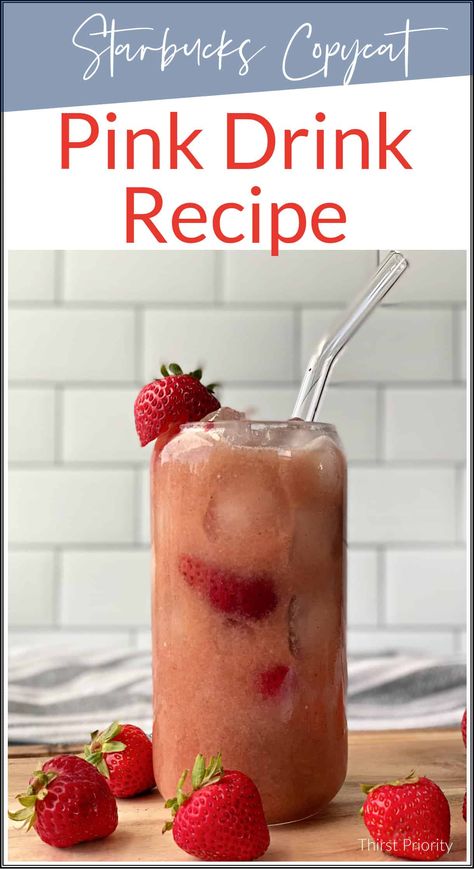 The Starbucks pink drink is a popular drink made with coconut milk and a strawberry acai refresher base. Try this pink drink copycat recipe instead. Pink Drink Copycat, Starbucks Pink Drink, Pink Drink Recipes, Strawberry Acai Refresher, Healthy Woman, Drink Garnishing, Strawberry Acai, Clean Eating For Beginners, Popular Drinks