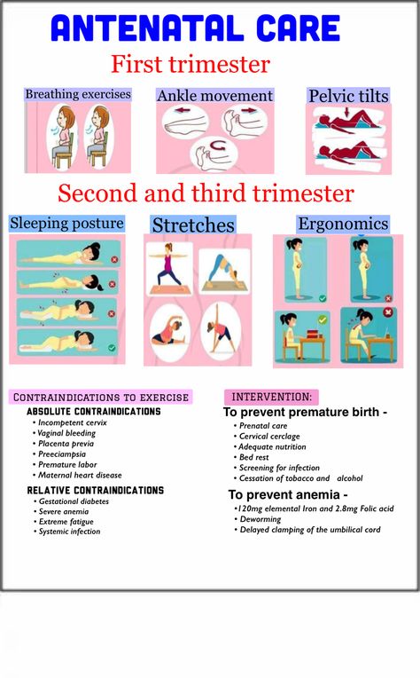 Antenatal Care Nursing, Antenatal Exercise, Antenatal Care, Obstetrics Nursing, Pregnancy Chart, Nicu Nursing, Midwifery Student, Basic Anatomy, Nclex Study Guide