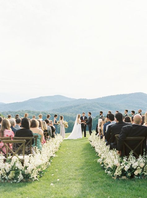 Wedding Photo Ideas During Ceremony, Wedding On Family Land, Outdoor Vineyard Wedding Ceremony, Summer Wedding Venues Outdoor Ceremony, Wedding Photography Ceremony Outdoor, Flowers At Wedding Ceremony, Wedding Ceremony Poses, Hilltop Wedding Ceremony, Wedding Ceremony Shots Photo Ideas