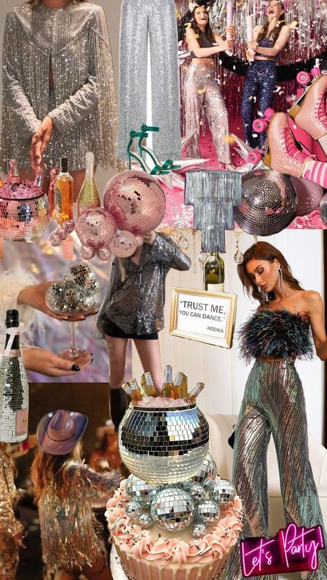 glitter, sequins and disco partying Disco Theme Party Outfit, Disco Theme Party, Studio 54 Party, 30th Bday Party, 30th Birthday Bash, Disco Birthday Party, Disco Glam, Disco Theme, Glam Party