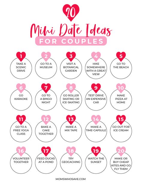 Challenge For Boyfriend, Free Anniversary Ideas, Valentines Day Couple Ideas, To Do List For Couples, February Date Ideas, Mini Date Ideas For Couples, Dates Ideas Aesthetic, Mini Date Ideas, Couple Activity Ideas