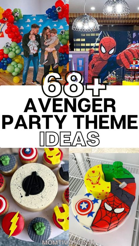 Looking for the ultimate Avengers Birthday Party ideas?! We've got you covered with these epic Avengers Party ideas! From decorations to themed party favors, we've got you covered. Create a superhero atmosphere with Avengers Party decorations that will wow your little guests. With vibrant colors and iconic symbols, your Avenger-themed party decor will set the stage for a memorable celebration. Avengers Party Theme, Avengers Birthday Party Ideas, Avengers Party Ideas, Diy Avengers, Avengers Theme Birthday, Avengers Party Decorations, Avengers Birthday Party Decorations, Avengers Decorations, Iron Man Party