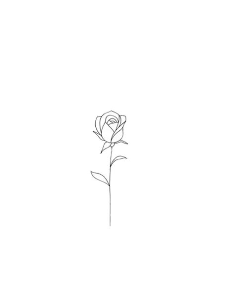 Spray Rose Tattoo, Tiny Rose Tattoo Finger, One Line Flower Tattoo Simple, Small Simple Tattoos Flowers, Simple Red Rose Tattoo, Rose Micro Tattoo, Rose Fine Line Tattoo Design, Single Rose Tattoos For Women, Simple Single Flower Tattoo