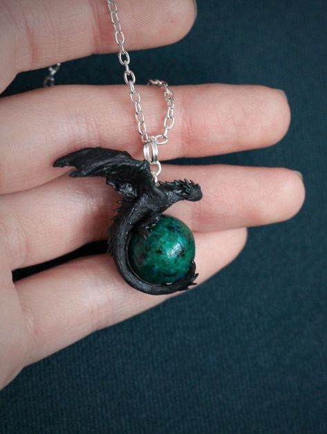 Polymer Clay Dragon Pendant, Nature Miniature, Magic Fantasy Art, Tree Castle, Castle Forest, Miniature Castle, Kawaii Clay, Apoxie Sculpt, Clay Box