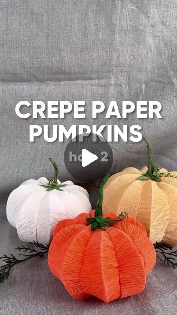 Hobby | Crafting | DIY | Creativity on Instagram: "Adorable crepe paper pumpkins 🎃 Easy to vary the colour and size. Make a few for a striking Halloween decoration!⁠
Just download the pdf from our website.⁠
⁠
👉 Check out panduro.com/inspiration for more brand new inspirations. Link in bio.⁠
________________________⁠
⁠
#panduromyway⁠
________________________⁠
#halloween #spooky #pumpkin #spookyseason #art #pumpkin #halloweenmakeup #happyhalloween #pumpkindiy #halloweendecor #halloweenparty #diy #diylove #doityourself #crafting #diyinspiration #diyinspo #creative #makersgonnamake #lovediy #craft #craftinspo #fallstyle" Crepe Paper Decorations, Fall Pumpkin Crafts, Fall Decor Diy Crafts, Homemade Halloween Decorations, Halloween Arts And Crafts, Crepe Paper Flowers, Homemade Halloween, Fall Halloween Crafts, Pumpkin Crafts