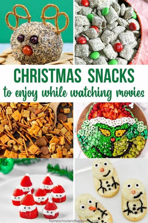 Christmas Movie Night Snacks Movie Night Snacks Christmas, Christmas Movie Nights For Kids, Holiday Movie Night Snacks, Christmas Movie Night Ideas Snacks, Christmas Movie Night Food Ideas, Christmas Movie Snack Ideas, Rudolph Movie Night, Christmas Movie Night Ideas For Kids, Christmas Movie Food Ideas