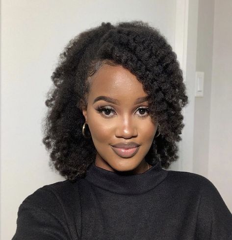 Winter Natural Hairstyles 4c, Quick Natural Hair Styles, Natural Afro Hairstyles, Natural Hair Twists, Beautiful Natural Hair, Hair Twist Styles, 4c Hair, Natural Hair Styles Easy, Natural Hair Updo