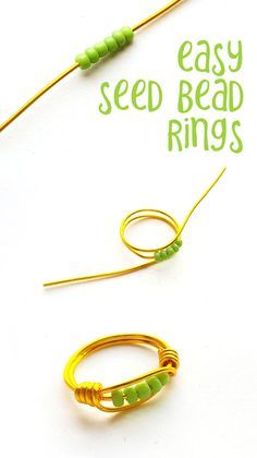 Wrapped Ring Tutorial, Seed Bead Rings, Diy Wire Jewelry Rings, Bead Rings, Wire Jewelry Rings, Diy Beaded Rings, Diy Jewelry Rings, Wire Wrap Jewelry Designs, Wrapped Rings