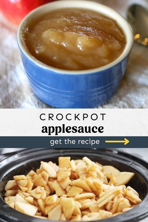 Crockpot Cinnamon Applesauce - Thriving Home Homemade Applesauce Crockpot, Crockpot Applesauce Recipe, Slow Cooker Applesauce, Crockpot Applesauce, How To Make Applesauce, Applesauce Recipe, Overnight Recipes, Food Fails, Eating Fresh