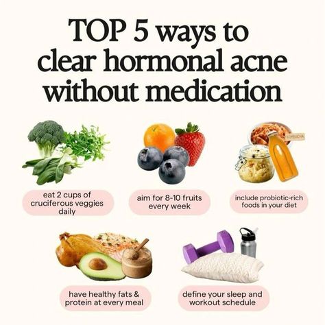 Top 5 ways to clear hormonal acne without medication 💊 #acne #hormonalacne #healthyskin Acne On Chest Meaning, Active Acne Remedies, Healing Hormonal Acne, Tips For Back Acne, Vitamins For Hormonal Acne, Supplements For Hormonal Acne, Hormonal Acne Diet Plan, How To Clear Hormonal Acne, Skin Cycling Routine For Acne