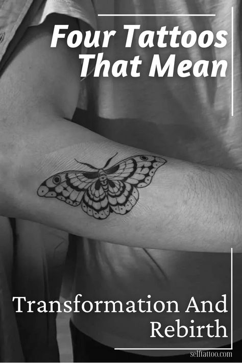 Rebirth and transformation are popular themes for tattoos. rebirth tattoo new beginnings, rebirth tattoo symbols, rebirth tattoos for women Tattoos Rebirth, Rebirth Tattoo Symbols, Rebirth Tattoo New Beginnings, Tattoo New Beginnings, Butterfly Forearm Tattoo, Rebirth Tattoos, Tattoo That Represents Growth, Reborn Tattoo, Symmetrical Tattoos