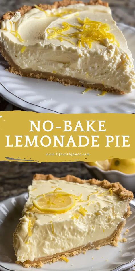 Lemonade Cheesecake No Bake, Arizona Sunshine Lemon Pie, No Bake Lemonade Pie, Low Calorie Pie Recipes, Easy Lemon Cream Pie, Refrigerator Pies Desserts, Lemonade Pie No Bake Condensed Milk, Summer Pies No Bake, Lemon Icebox Pie Eagle Brand