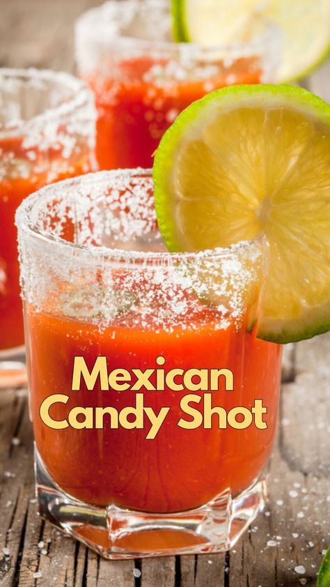 The Mexican Candy Shot takes the classic tequila shot to a whole new level with its unique blend of flavors. Indulge in the unique charm of this recipe with our flavorful instructions. #MexicanCandyShot Tequila Jello Shots, Candy Shots, Mexican Cocktails, Chili Lime Seasoning, Mix Drinks, Mexican Snacks, Mexican Drinks, Mexican Candy, Cocktail Photography