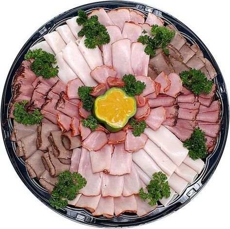 cheese and meat platter ideas | Garnish with kale or parsley. Throw on some grapes for more visual ... Meat Cheese Platters, Deli Platters, Meat Tray, Meat And Cheese Tray, Meat Trays, Cheese Trays, How To Roll, Appetizers For A Crowd, Meat Platter