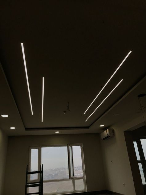 Led Profile Bedroom, Sealing Profile Light Design, False Ceiling With Profile Lighting, Pvc Ceiling With Profile Light, Sealing Design Bedroom Simple, False Ceiling Light Design, Profile Lighting Ceilings In Bedroom, False Cealing Profile Light, Simple Profile Light Ceiling