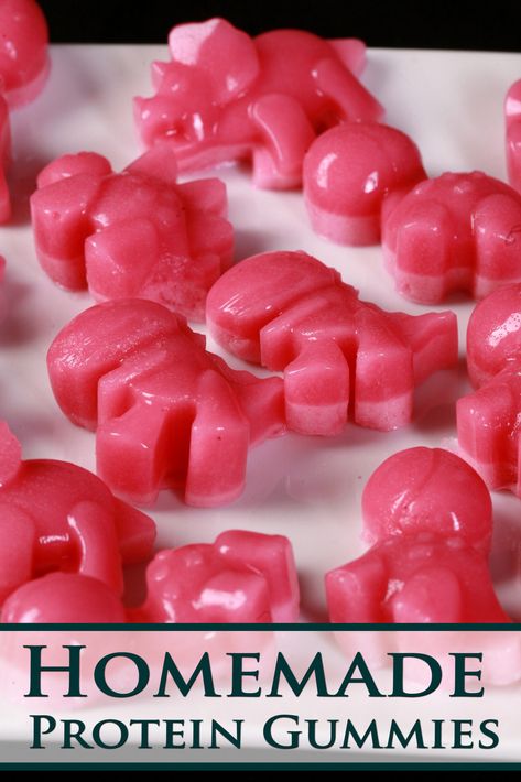 Homemade Protein Gummies [Gluten-Free, Sugar Free, Keto] Protein Gummies, Homemade Gummy Bears, Gummy Snacks, Healthy Gummies, Homemade Fruit Snacks, Homemade Gummies, Gummies Recipe, Healthy Candy, Gelatin Recipes