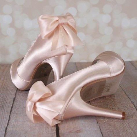 Dollette Shoes, Outdoor Wedding Shoes, Shoes With Bows, Blush Wedding Shoes, Best Bridal Shoes, Custom Wedding Shoes, Wedding Shoes Platform, Pink Wedding Shoes, Country Shoes