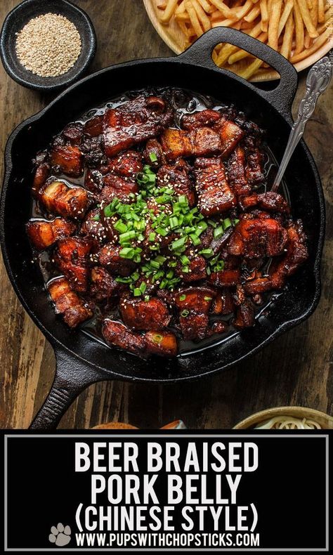 Beer Braised Pork, Chicken Skewer Recipe, Grilled Chicken Skewers, Braised Pork Belly, Pork Belly Recipes, Mapo Tofu, Braised Pork, Chicken Skewers, Bbq Pork