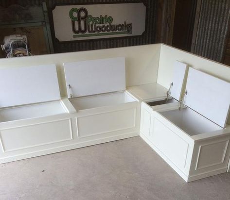 Bench Seat With Storage, Kitchen Nook Bench, Kitchen Corner Bench, Coin Banquette, Corner Bench With Storage, Seat With Storage, Apartemen Studio, Corner Bench Seating, Nook Bench