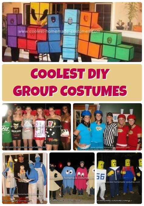 6 Cool Group Halloween Costume Ideas Homemade Group Halloween Costumes, Team Halloween Costumes, Funny Group Halloween Costumes, Group Costume Ideas, Office Halloween Costumes, Diy Group Halloween Costumes, Costumes For Work, Halloween Costumes For Work, Teacher Halloween Costumes