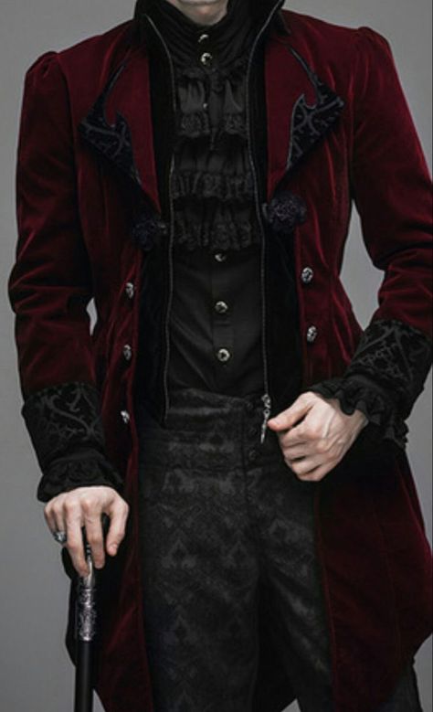 Gothic Suit, Vampire Fashion, Victorian Vampire, Vampire Clothes, Goth Guys, Fashion Suits For Men, Gothic Outfits, Goth Outfits, Fancy Outfits