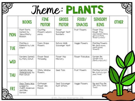 Tons of fun Plant themed activities and ideas perfect for tot school, preschool, or the kindergarten classroom. Plants Lesson Plans, Tot School Themes, Science Activities For Toddlers, Daycare Lesson Plans, Plant Lessons, Daycare Curriculum, Daycare Themes, Planning School, Toddler Curriculum