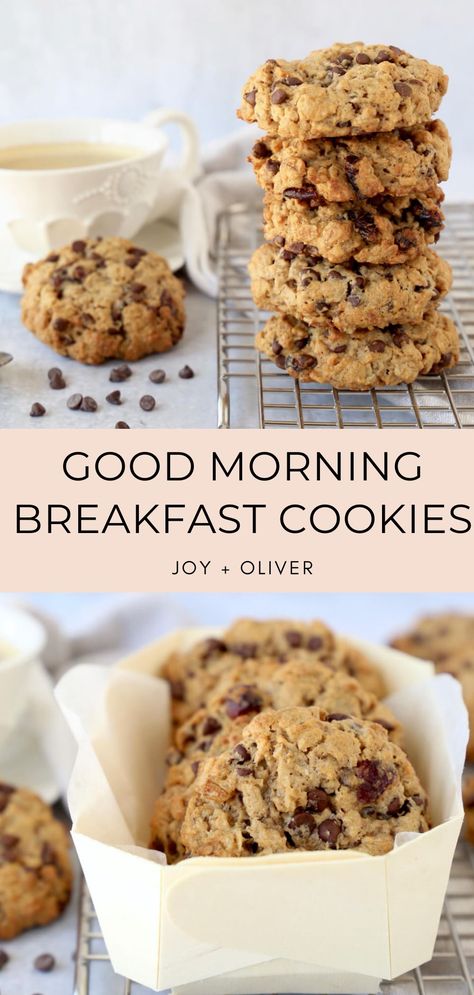 Waking up with an easy grab and go breakfast is going to make busy mornings more peaceful.  Good Morning Breakfast Cookies are the perfect protein packed, gluten free, low sugar breakfast cookie that will satisfy your morning hunger. #breakfast #glutenfree #cookie #mealprep Low Carb Grab And Go Breakfast, Breakfast Cookies Peanut Butter, Healthy Breakfast Cookies Gluten Free, Grain Free Breakfast Cookies, High Protein Breakfast Cookies Low Carb, Protein Breakfast Cookies Low Carb, Crunchy Breakfast Cookies, Protein Breakfast Cookies Healthy, Best Breakfast Cookies