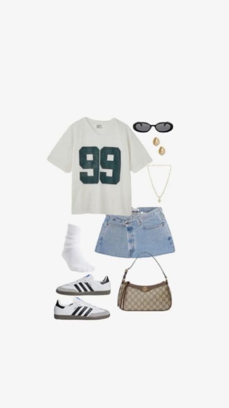 #jersey #soccer #basketball #sports #outfits #preppy #classy #casual #lookbook #beauty#fashion #inspo #ootd #outfitinspo Bandana Cap, Gymnastics Shoes, Samba Outfit, Look Adidas, Best Winter Outfits, Outfit Inspo Summer, Outfit Inspo Casual, Midi Skirts, Cute Everyday Outfits