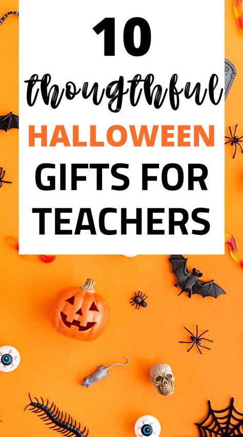 Halloween decor Small Halloween Teacher Gifts, Halloween Gift Basket For Teachers, Halloween Gifts For Kindergarteners, Halloween Teacher Survival Kit, Preschool Teacher Halloween Gift, Cute Halloween Gifts For Teachers, Cricut Halloween Teacher Gifts, Fall Teachers Gift, Teacher Halloween Treat Bags