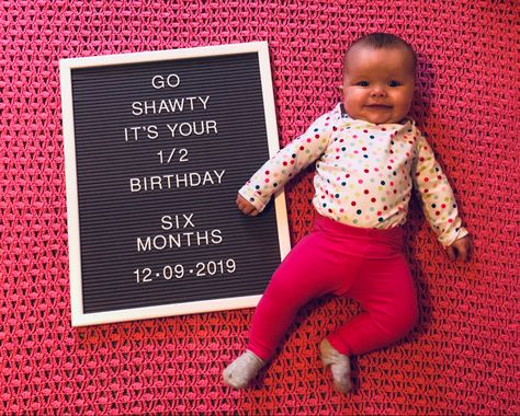 It’s your 1/2 birthday letter board - 6 months old 6 Months Old Letter Board Ideas, Six Month Letter Board Ideas, Five Month Old Letter Board, Half Birthday Letter Board Ideas, 6 Month Birthday Quotes, 4 Month Old Letter Board Ideas, 3 Month Old Letter Board Ideas, 6 Months Milestones Pictures, 4 Months Letter Board Baby