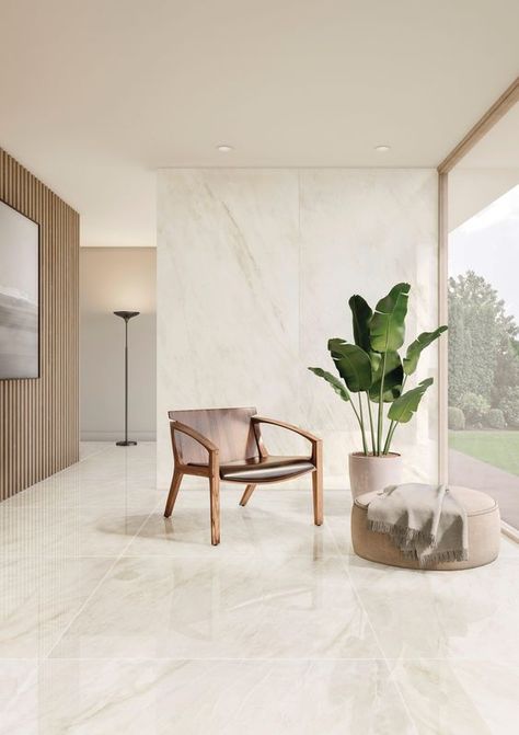 Porcelain Tile Floor Living Room, Living Room Floor Tiles, Modern Floor Tiles, Marble Living Room, Tiles Living Room, Floor Tiles Design, Marble Flooring Design, Tile Floor Living Room, White Marble Floor