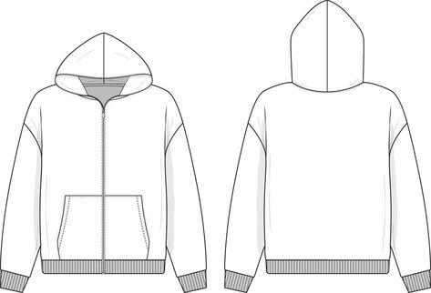 Hoodie Mockup Free, Hoodie Vector, Hoodie Template, Blank Hoodies, Clothing Templates, Fashion Design Template, Hoodie Drawing, T Shirt Design Template, Hoodie Mockup