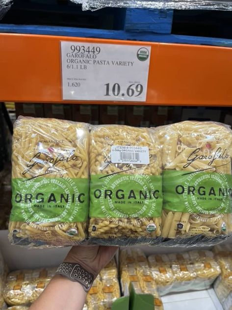 Best Costco Food, Garofalo Pasta, Pasta Receipes, Costco Organic, Semolina Flour, Costco Shopping, Barilla Pasta, Costco Meals, Pasta Varieties