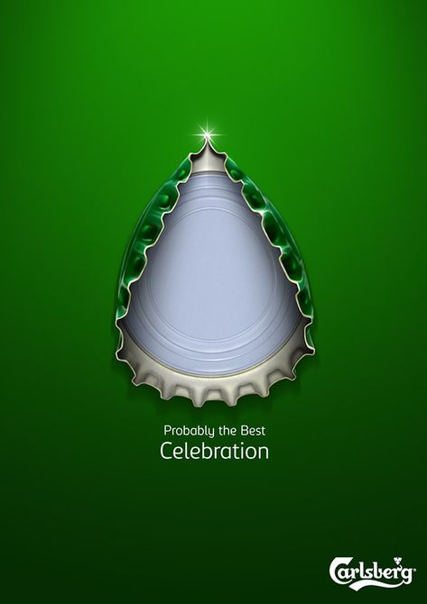 Carlsberg Christmas on Behance Ooh Advertising Creative, Christmas Graphic Design Ideas, Creative Advertising Design Graphics, Christmas Creative Post, Christmas Ads Design, Creative Christmas Ads, Christmas Creative Ads Design, Christmas Creative Poster, Design Ads Creative