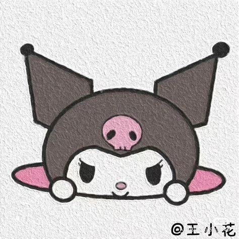 Duddle Arts, Kuromi Drawing, Cute Easy Doodles, Easy Love Drawings, Karakter Disney, Seni Dan Kraf, Cool Pencil Drawings, Kitty Drawing, Hello Kitty Drawing