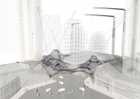 Aa School, Floating Architecture, Tensile Structures, Billboard Advertising, Architecture Concept Diagram, Architecture Wallpaper, School Of Architecture, Generative Design, Concept Diagram