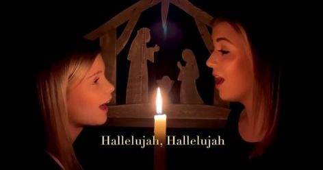 Many singers have sung Leonard Cohen's 'Christmas Hallelujah' already. But this particular version of sisters Cassandra and Callahan stood out and moved their listeners to tears. Callahan and Cassandra Star Armstrong from Fort Frances, Ontario, Canada, make waves online. They uploaded their video on YouTube last December 2 only, but… Jesus Has Risen, Casting Crowns, Youtube Songs, Singing Hallelujah, Sister Christmas, Leonard Cohen, Make Waves, Merry Christmas Everyone, Two Sisters