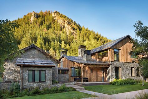 An Aspen Home Re-creates the Ambience of a Five-Star Alpine Lodge | Aspen Sojourner Aspen Lodge, Hopkins Architects, Alpine Lodge, Aspen Art, Aspen House, Home Re, Outdoor Yoga, Travel Outdoors, Architect House